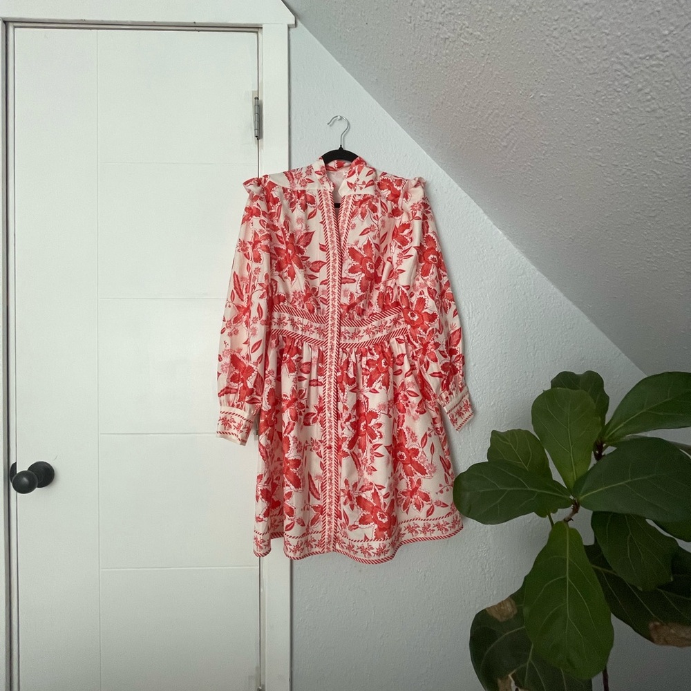 Red and white gorgeous mini dress